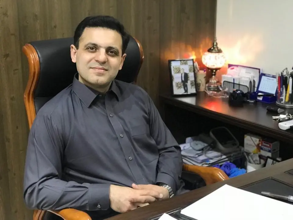 Dr. Kashif Ali in his consultation room